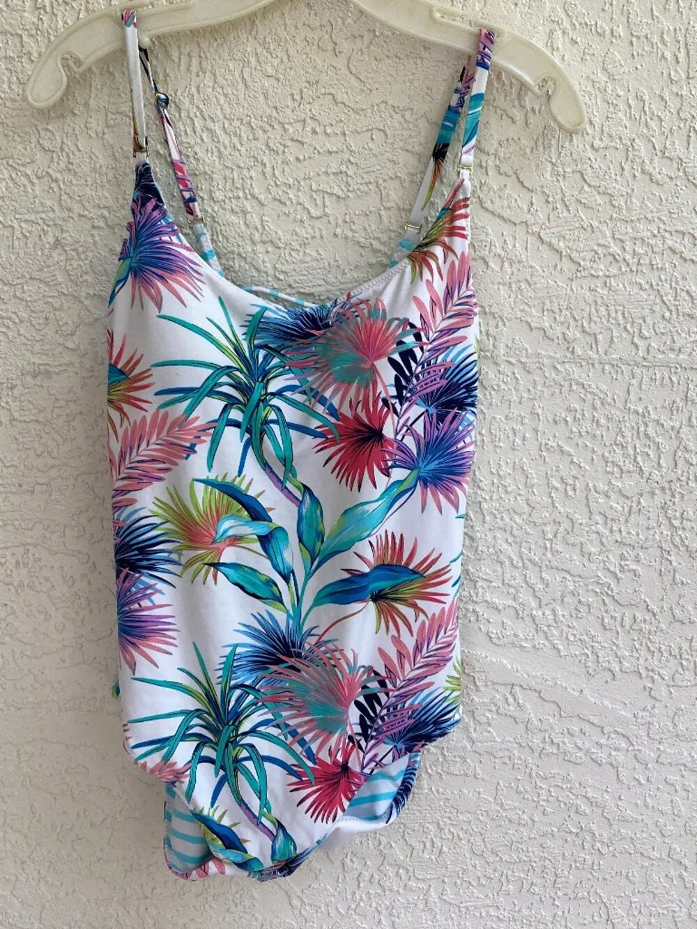 Tommy Bahama Reversible Swim Suit Sz 14  Floral Padded